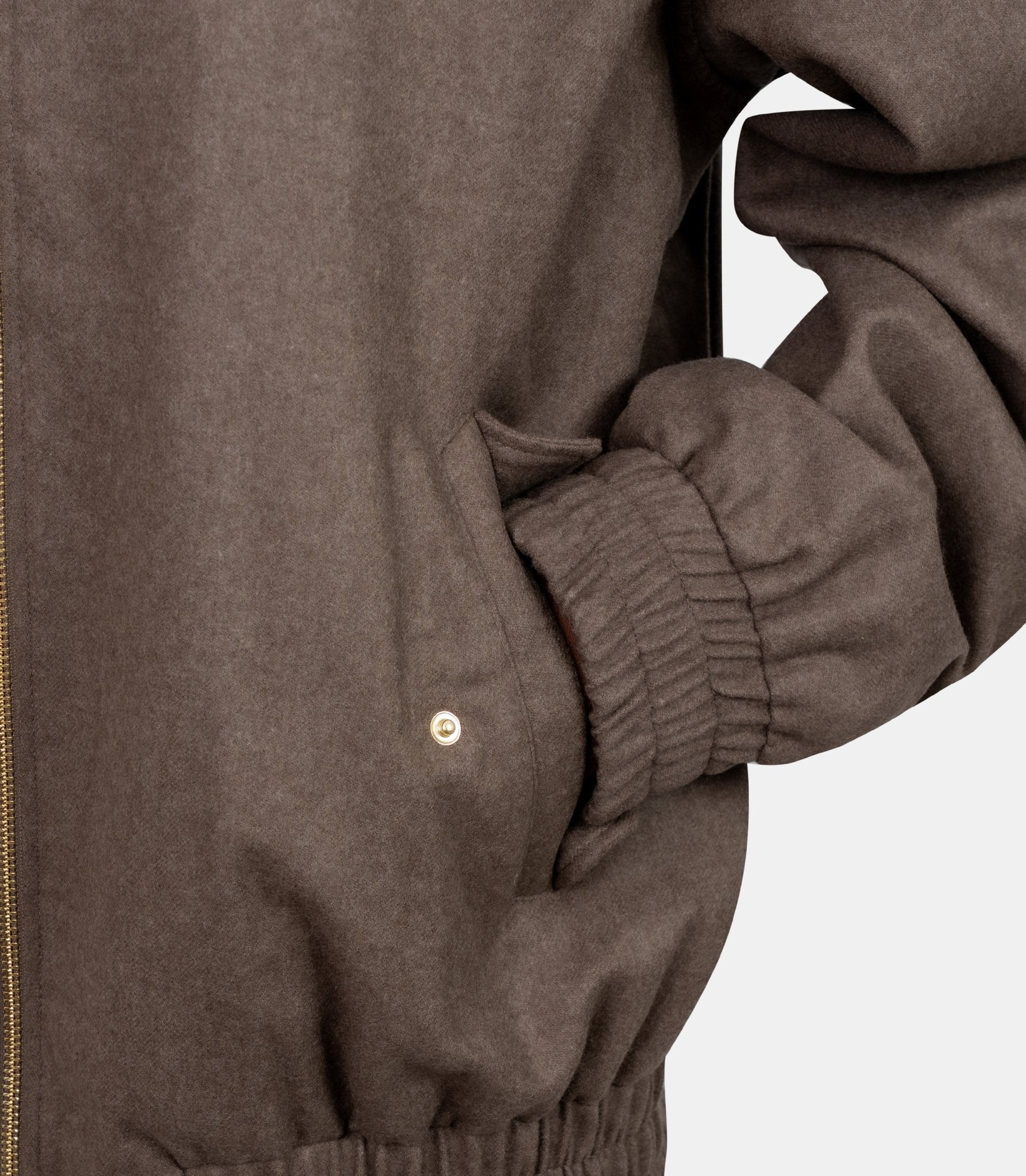Veste de sport en flanelle brodée-L-JT234-WV016-LBR-S-Drôle de monsieur