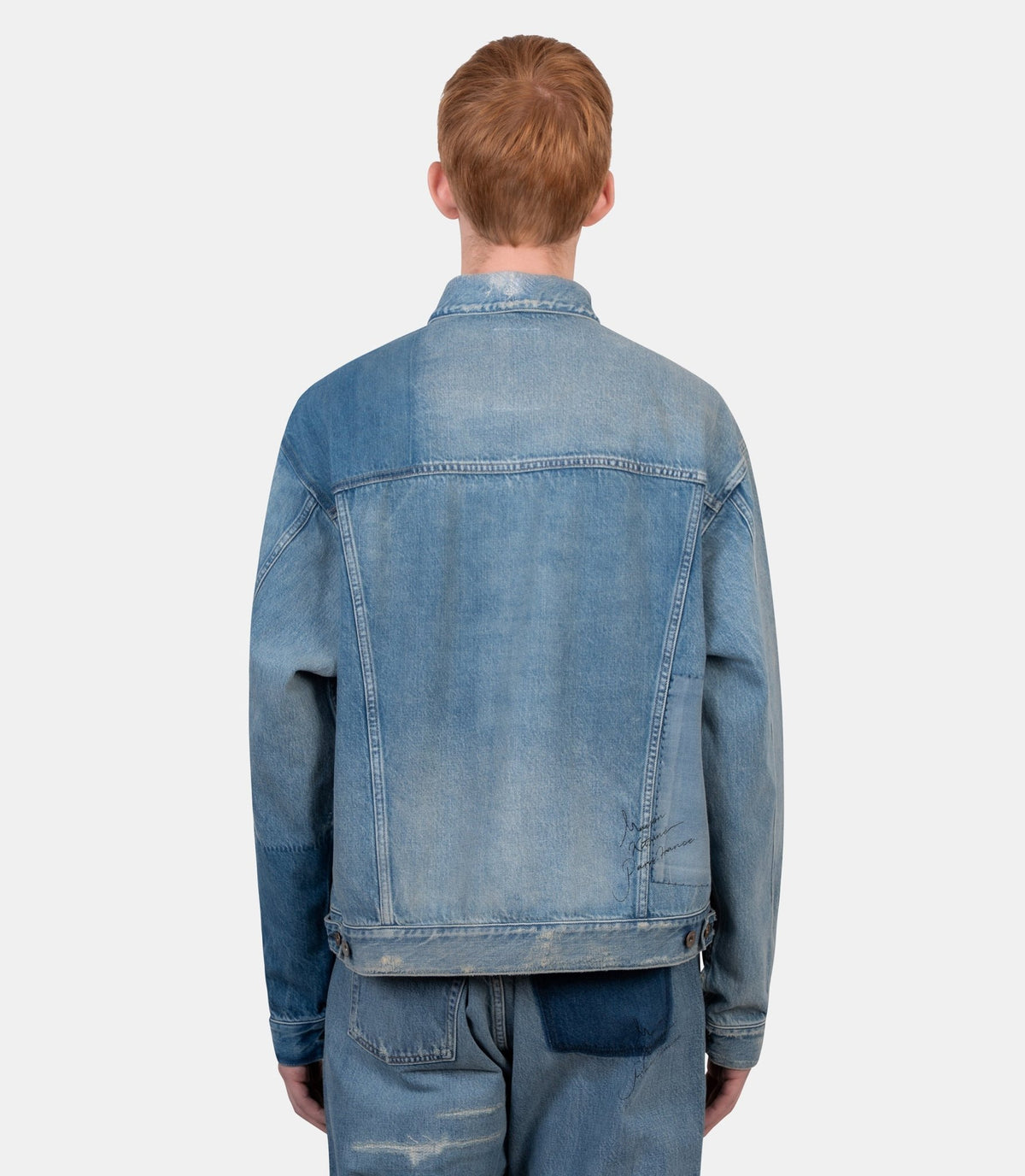Veste denim patchwork x kuro-990011-P410-M-Maison kitsuné