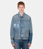 Veste denim patchwork x kuro-990011-P410-M-Maison kitsuné