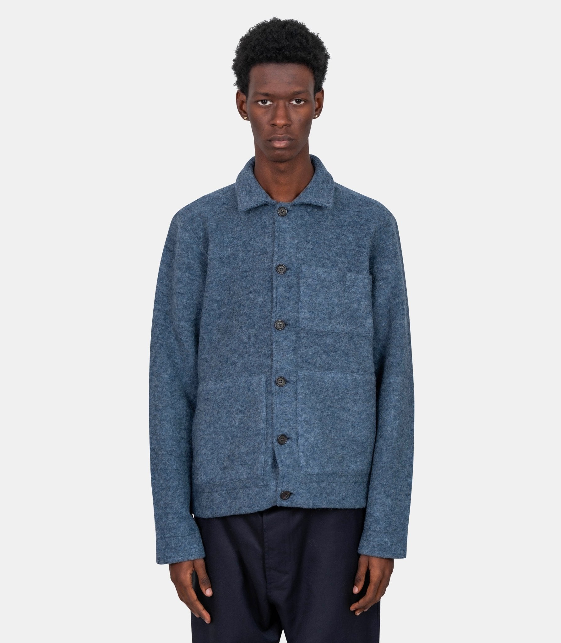 Veste d’uniforme - 00021 - slateblue - S - Universal works.