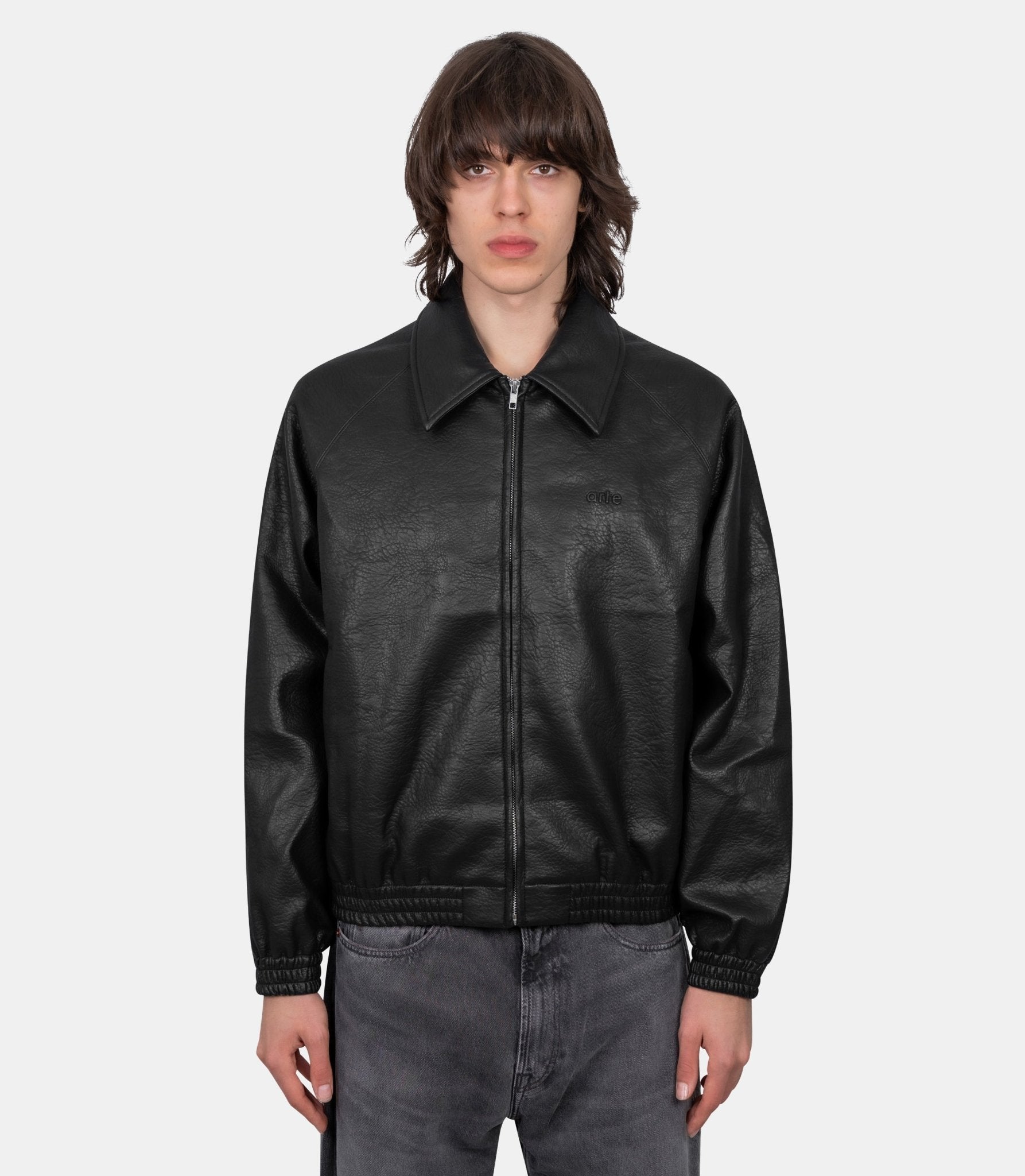 Veste en cuir basique - AW25-251J-1-S - Arte