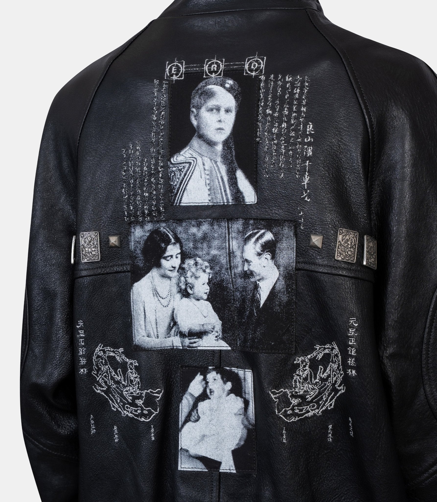 Veste en cuir studded prince phillip’s childhood - 03-0593-M - Enfants riches déprimés