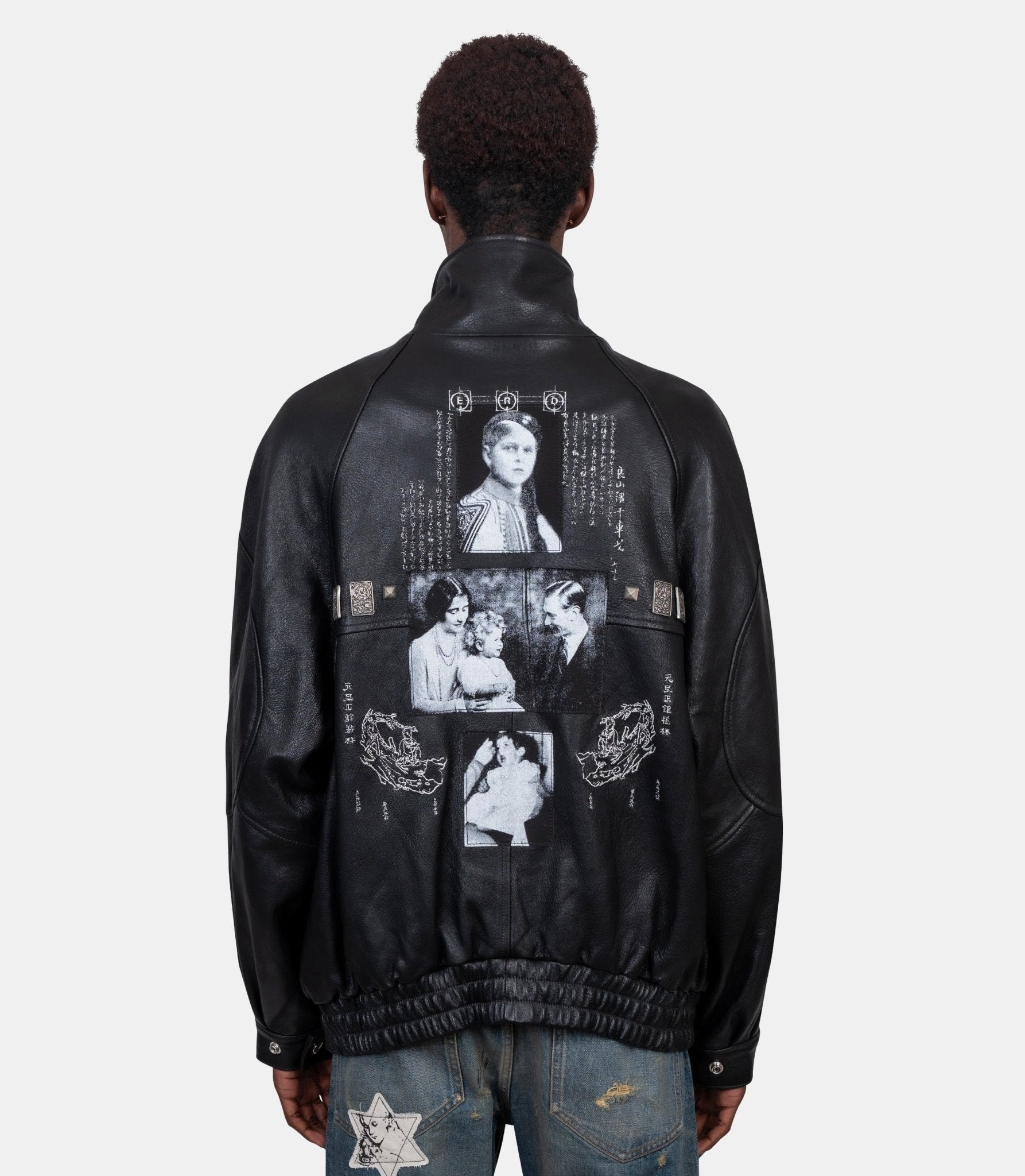 Veste en cuir studded prince phillip’s childhood - 03-0593-M - Enfants riches déprimés