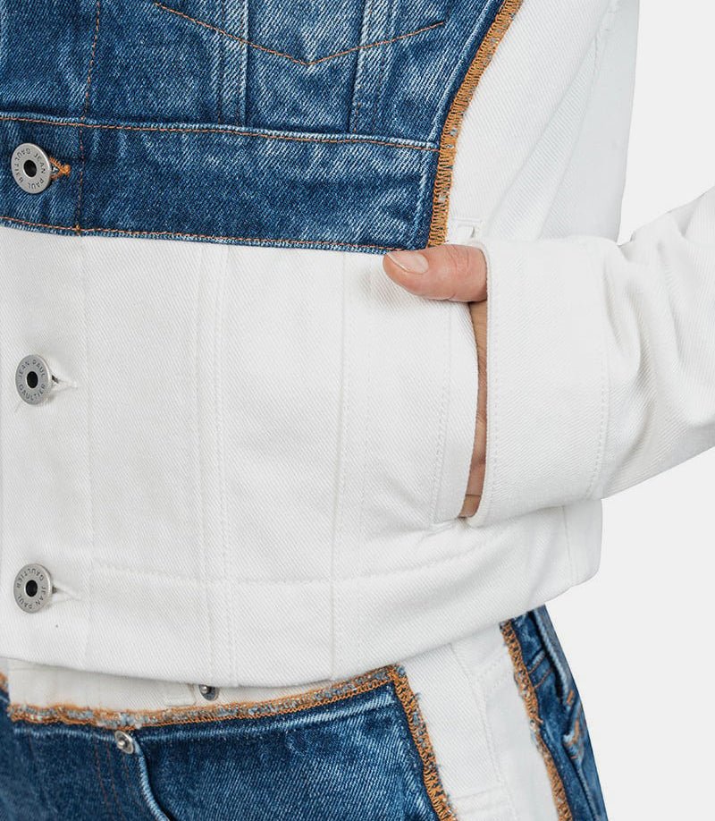 Veste en jean trompe l’oeil "petit grand"25/33 - F - VE090 - D018 - 0357 - XSJean paul gaultier