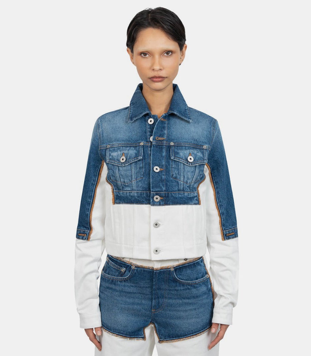 Veste en jean trompe l’oeil "petit grand"25/33 - F - VE090 - D018 - 0357 - XSJean paul gaultier