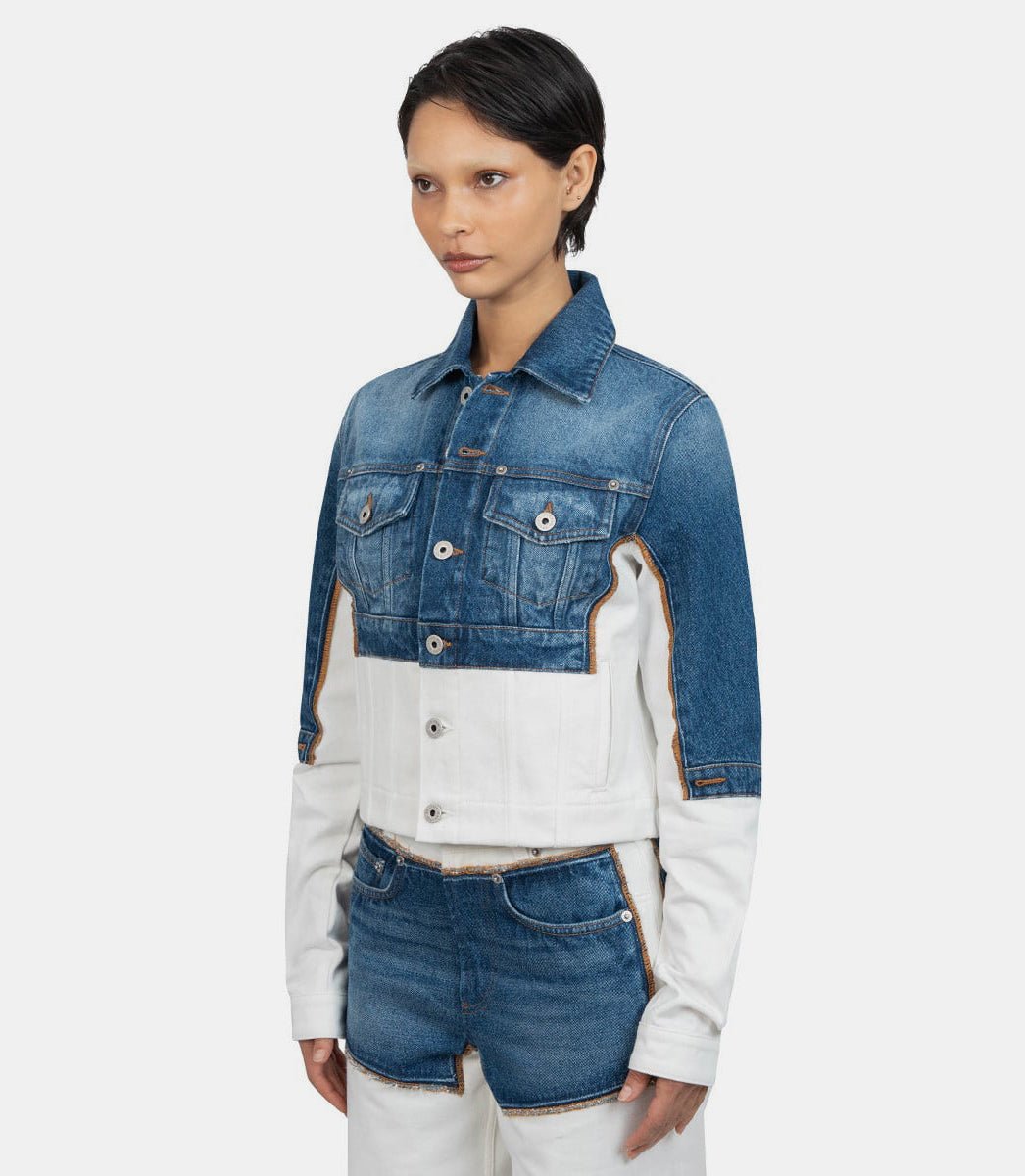 Veste en jean trompe l’oeil "petit grand"25/33 - F - VE090 - D018 - 0357 - XSJean paul gaultier