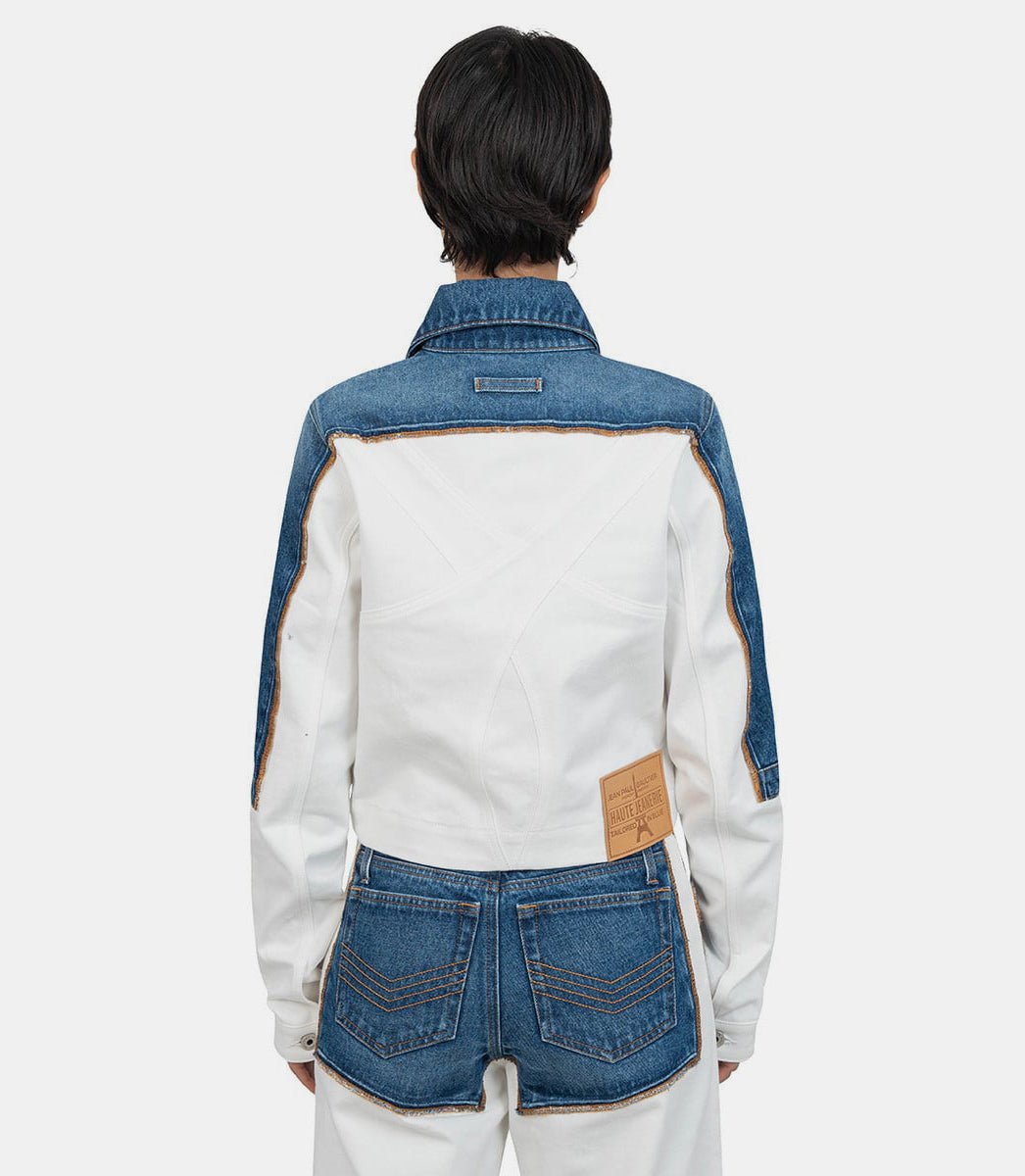 Veste en jean trompe l’oeil "petit grand"25/33 - F - VE090 - D018 - 0357 - XSJean paul gaultier