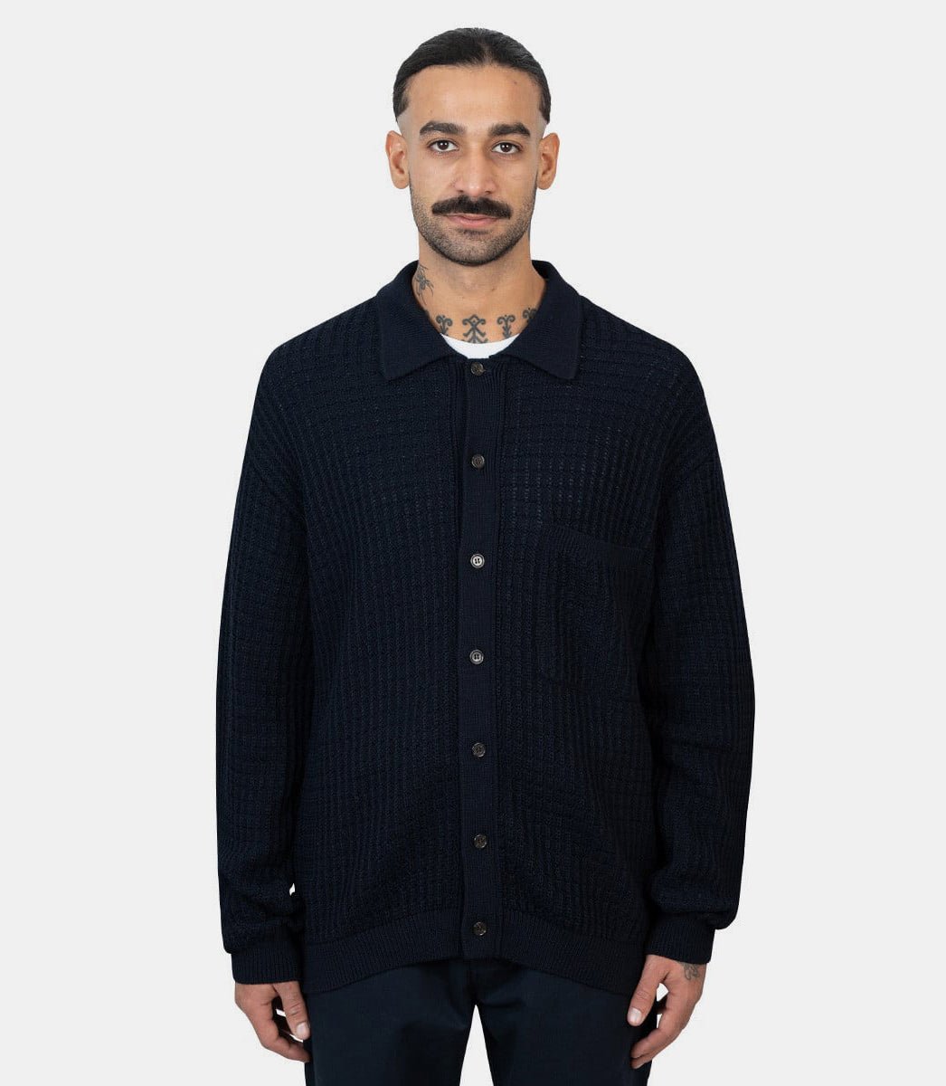 Veste en tricot31455 - NAVY - FW24 - SUniversal works.