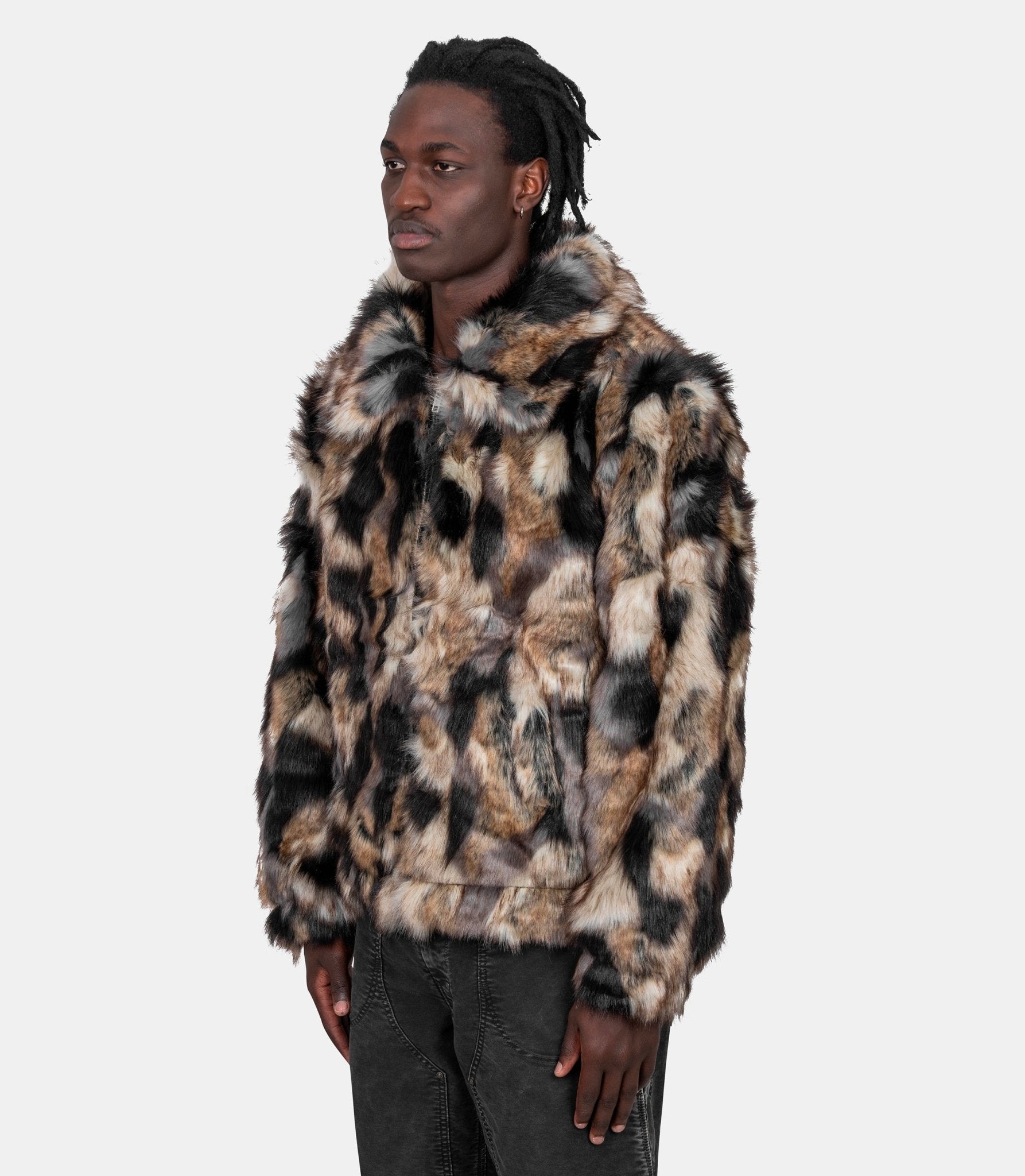 Veste faux fur patchwork - POC-AW25-2700-348-0023-084 -M - Patta