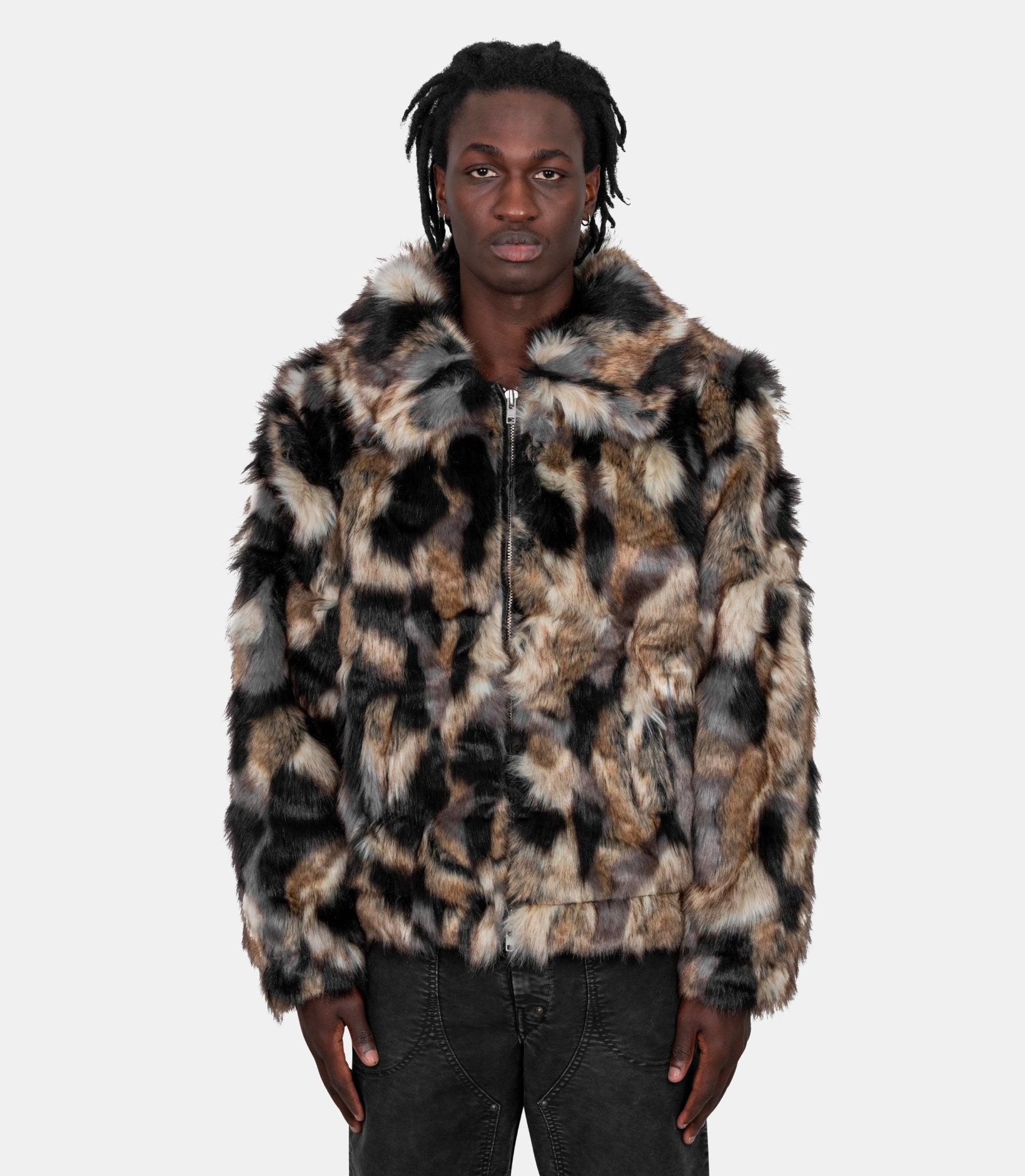 Veste faux fur patchwork - POC-AW25-2700-348-0023-084 -M - Patta