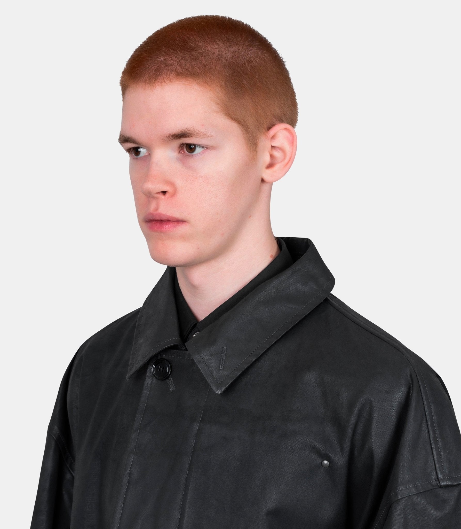 Veste imperméable à capuche - CO1132-LF1495-BK990-46 - Lemaire