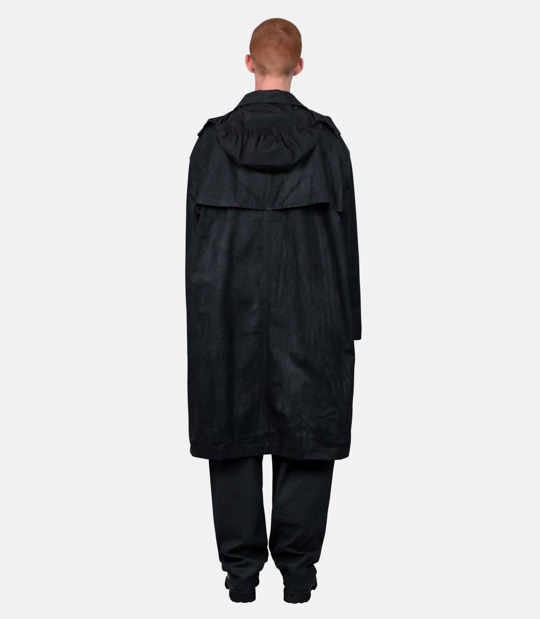 Veste imperméable à capuche - CO1132-LF1495-BK990-46 - Lemaire