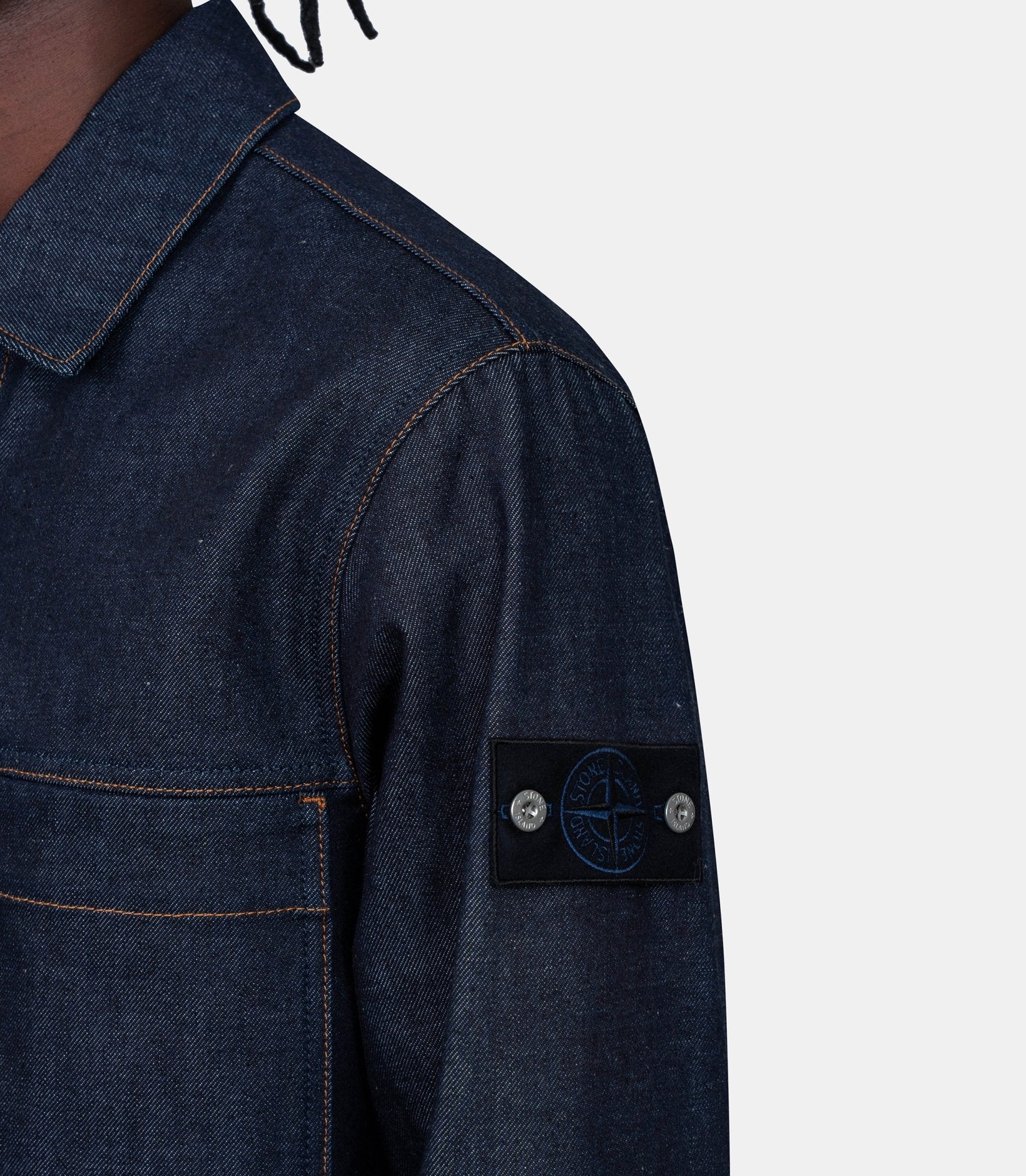 Veste indigo denim raw - K2S15Q100027S00J8 - VJ200 - S - Stone island