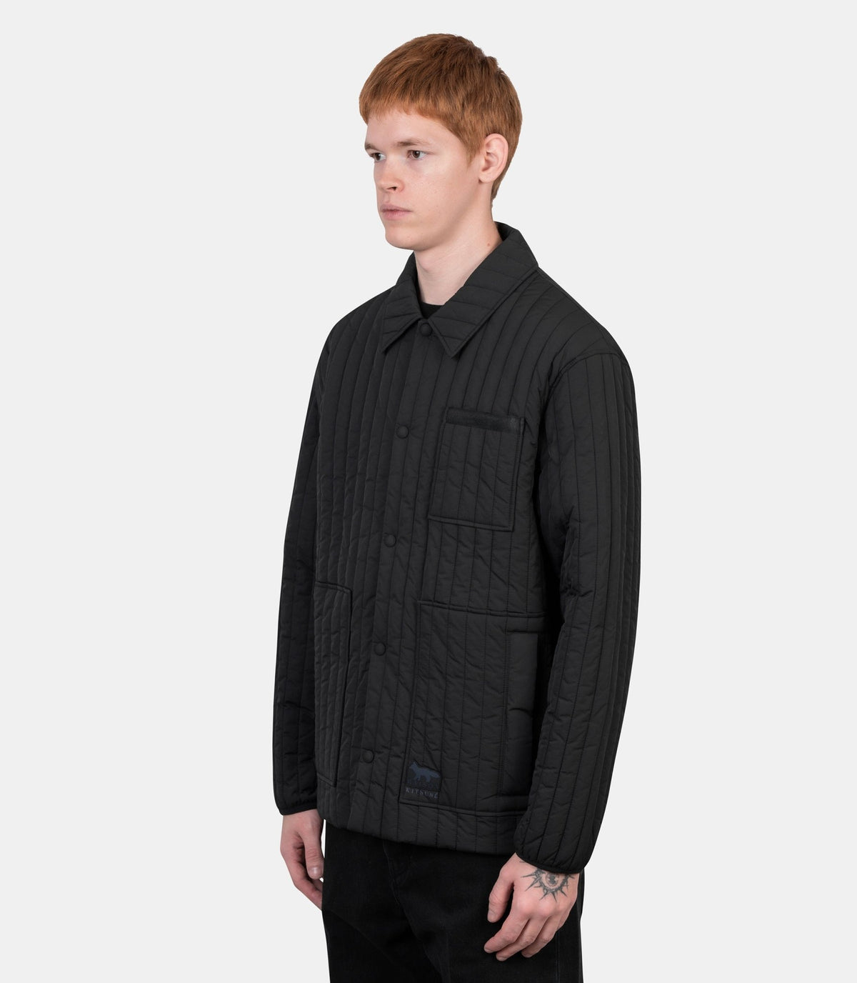 Veste matelassée-MRMWV00WQ4098-P199-S-Maison kitsuné