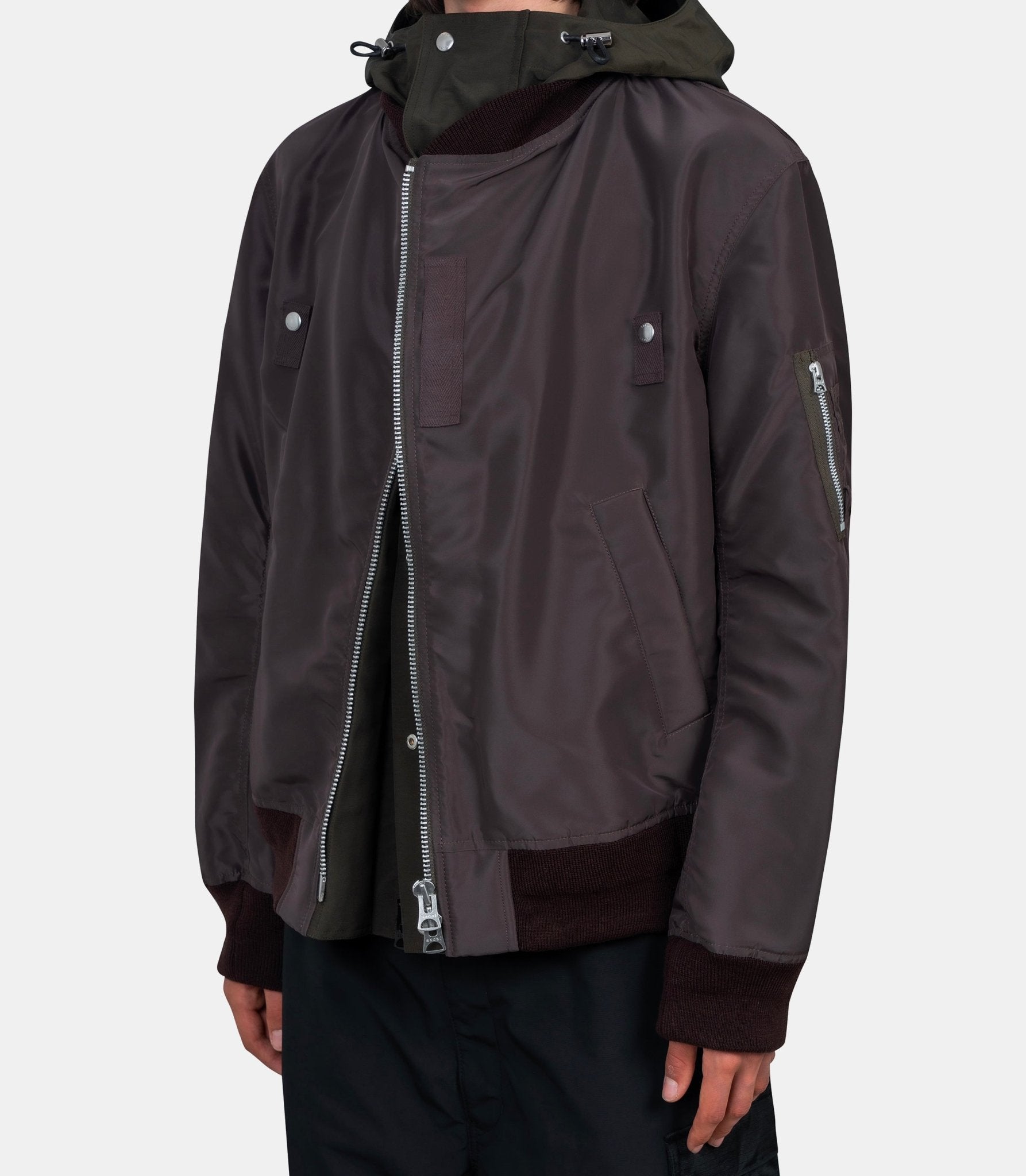 Veste nylon twill x grosgrain - 25 - 03784M - 612 - 2 - Sacai