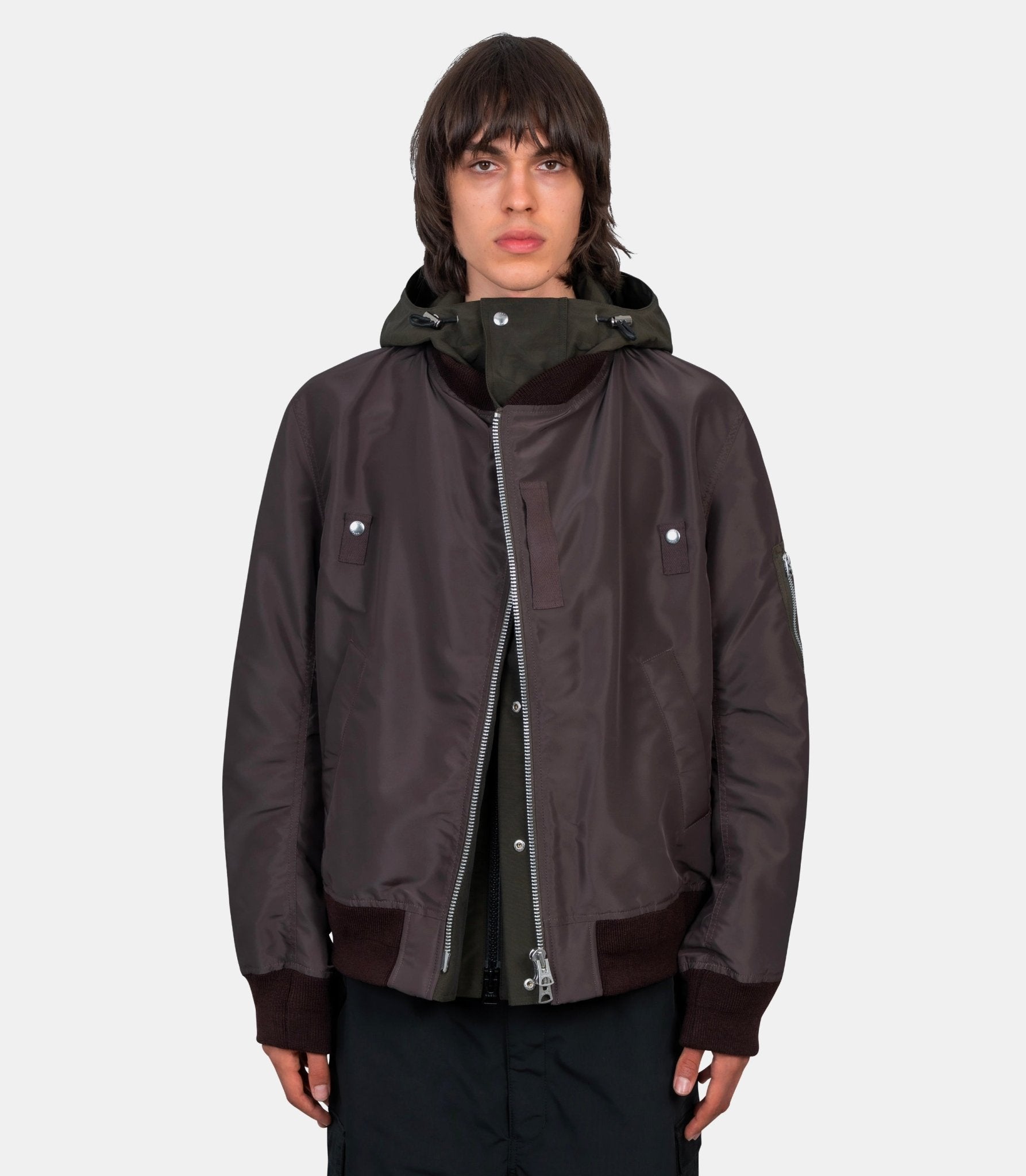 Veste nylon twill x grosgrain - 25 - 03784M - 612 - 2 - Sacai