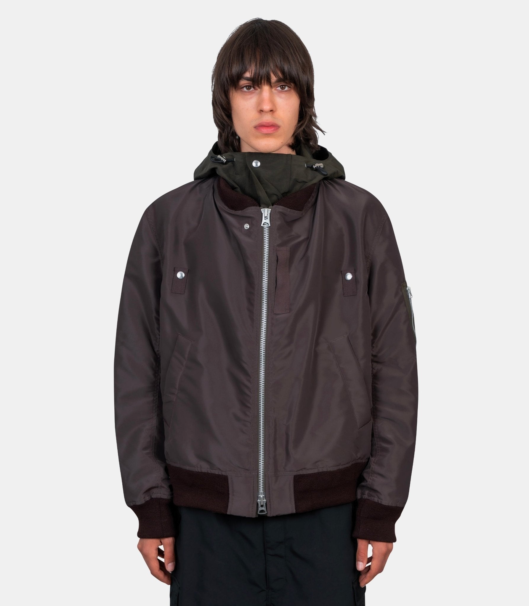 Veste nylon twill x grosgrain - 25 - 03784M - 612 - 2 - Sacai