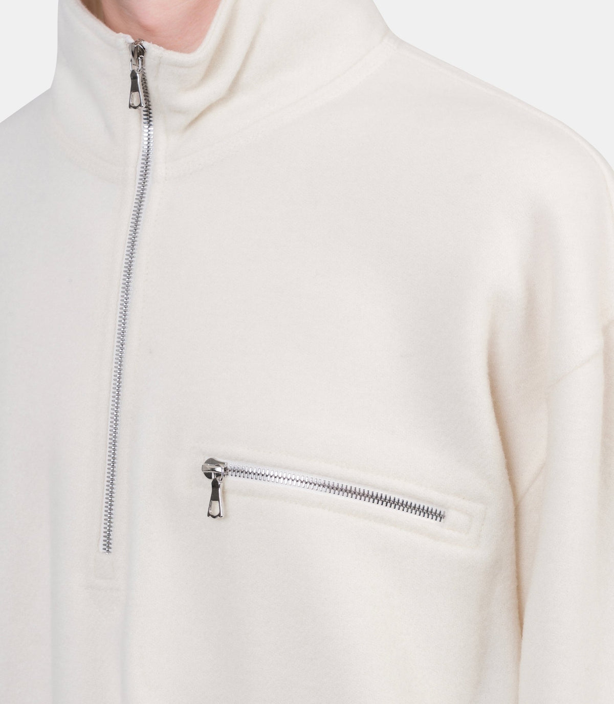 Veste polar fleece-NFL1-X02-WHITE-FLEECE-S-Rier