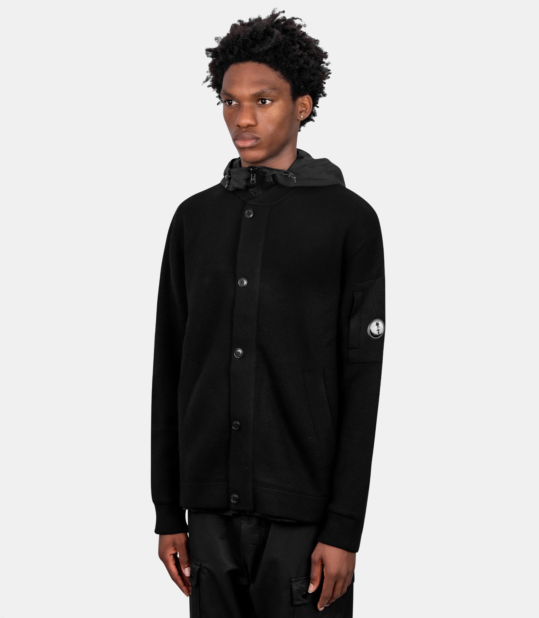 Veste réversible en laine merino-21CMKN013A-006390M-999-S-C.p. company