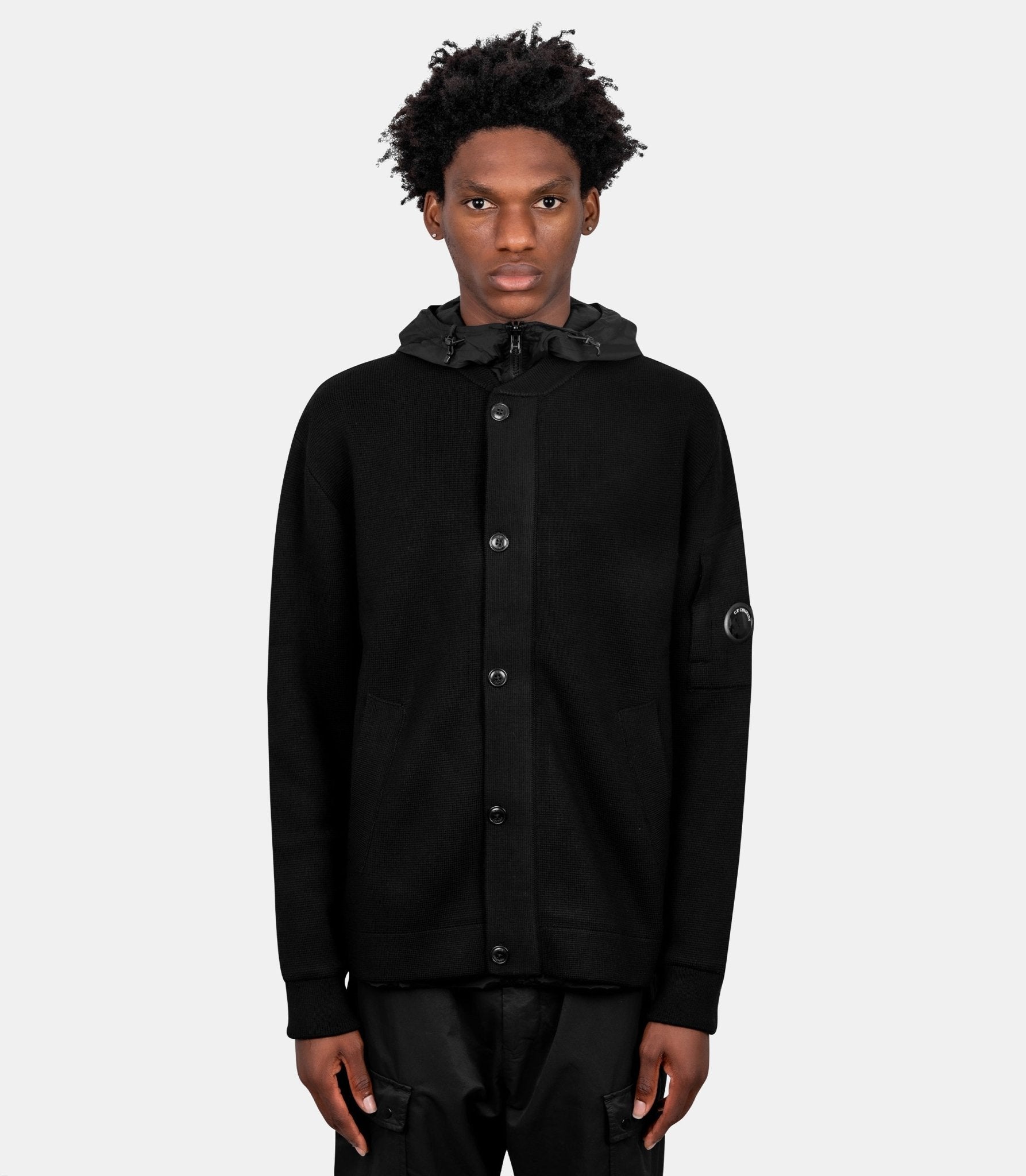 Veste réversible en laine merino-21CMKN013A-006390M-999-S-C.p. company