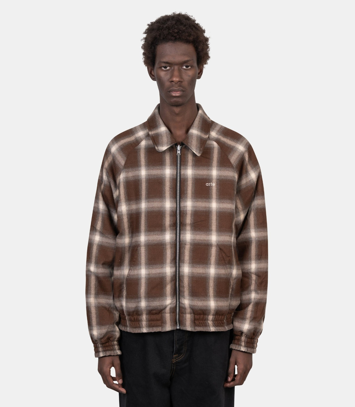 Veste réversible plaid-AW26-058J-1-S-Arte