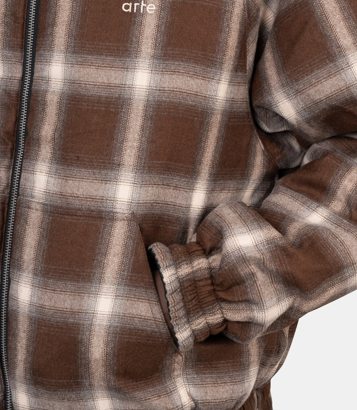Veste réversible plaid-AW26-058J-1-S-Arte