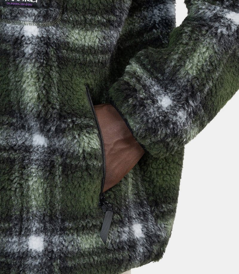 Veste sherpa à carreauxG4FU - J135 - OLIVSHDOWPLAID - FW24 - SGramicci