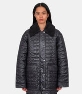 Veste shiny quilt mid - W0343-252-XXS/XS - Ganni