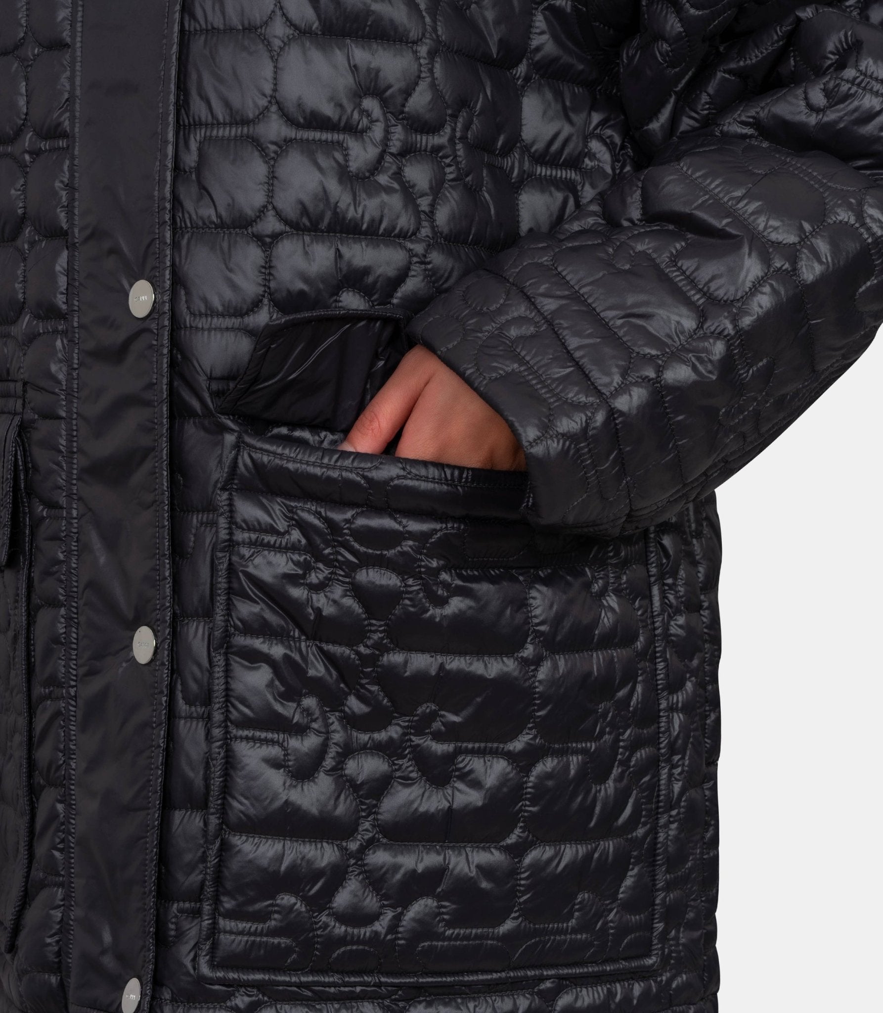 Veste shiny quilt mid - W0343-252-XXS/XS - Ganni