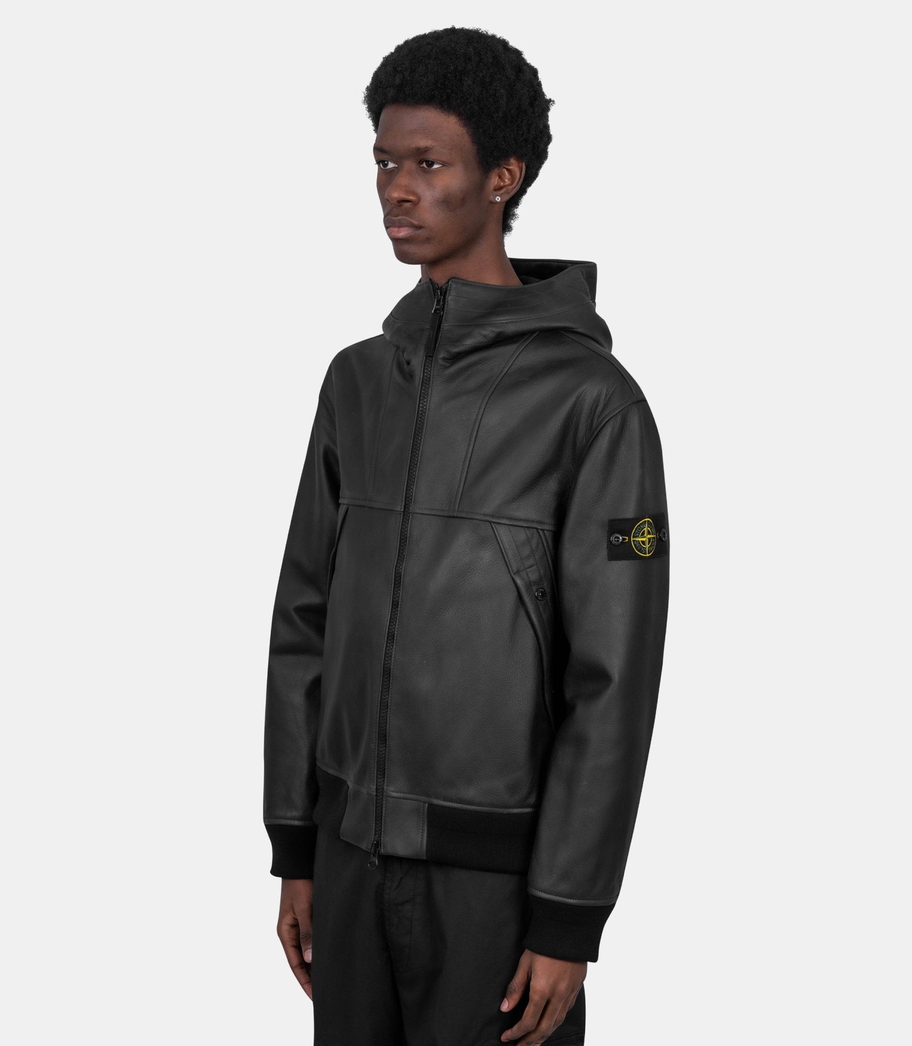 Veste textured leather - L1S150100004S0307-V0029-L - Stone island