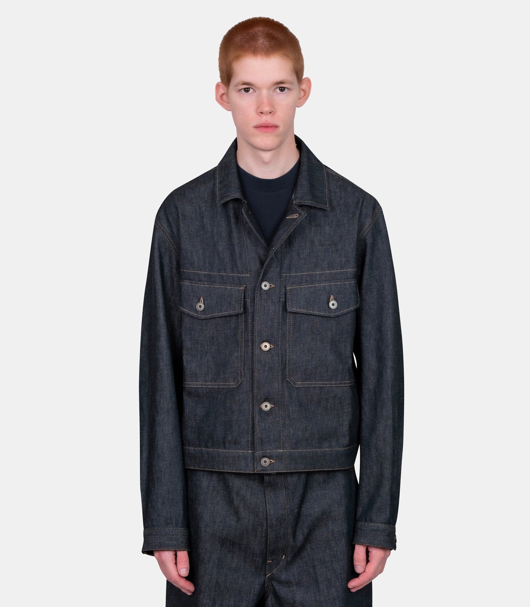Veste trucker - OW1188-LD1061-48 - Lemaire
