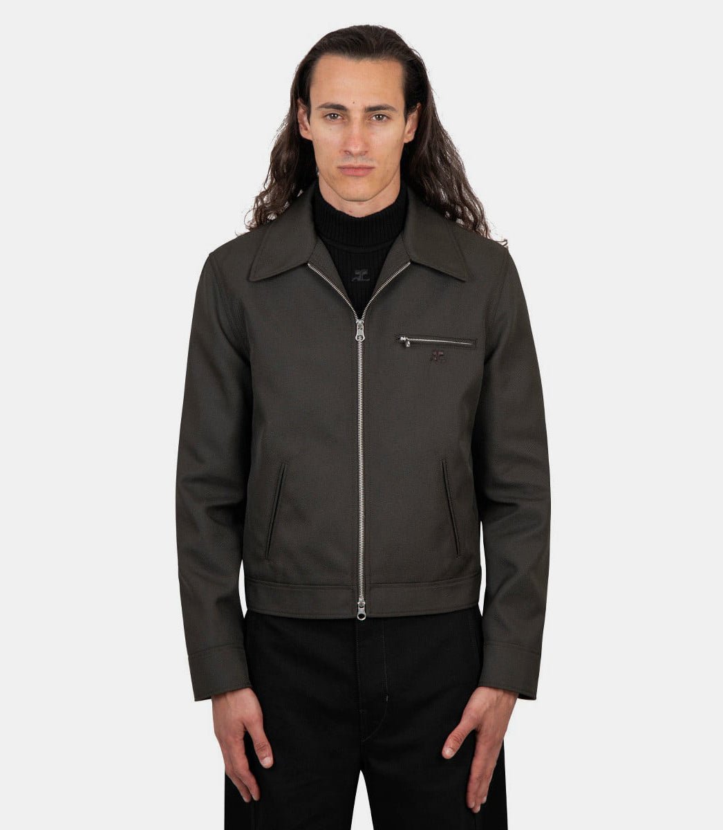 Veste twill retro signature324CBL204PL0056 - 1093 - FW24 - 48Courrèges