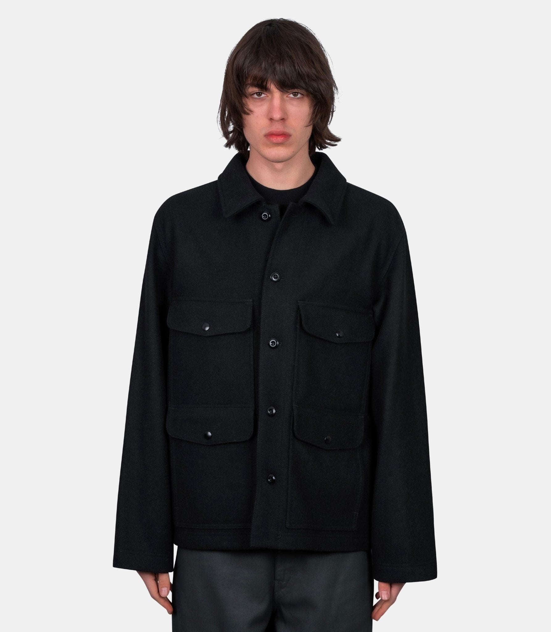 Veste utility - OW1168-LF1476-BK999-46 - Lemaire