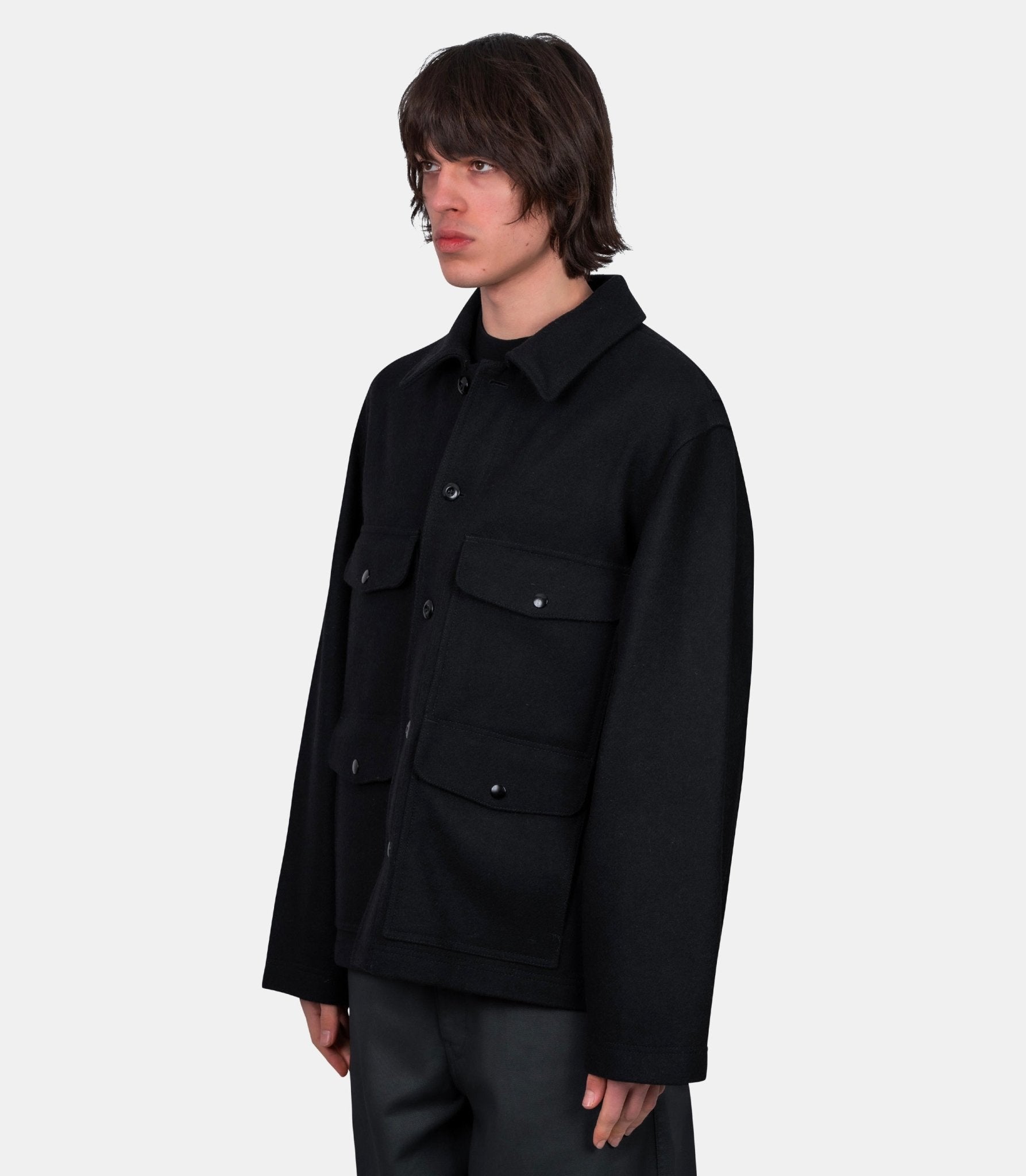 Veste utility - OW1168-LF1476-BK999-46 - Lemaire