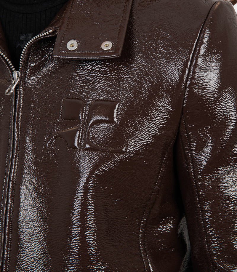 Veste vinyle biker iconic zippée324CBL195VY0014 - 1983 - FW24 - 48Courrèges
