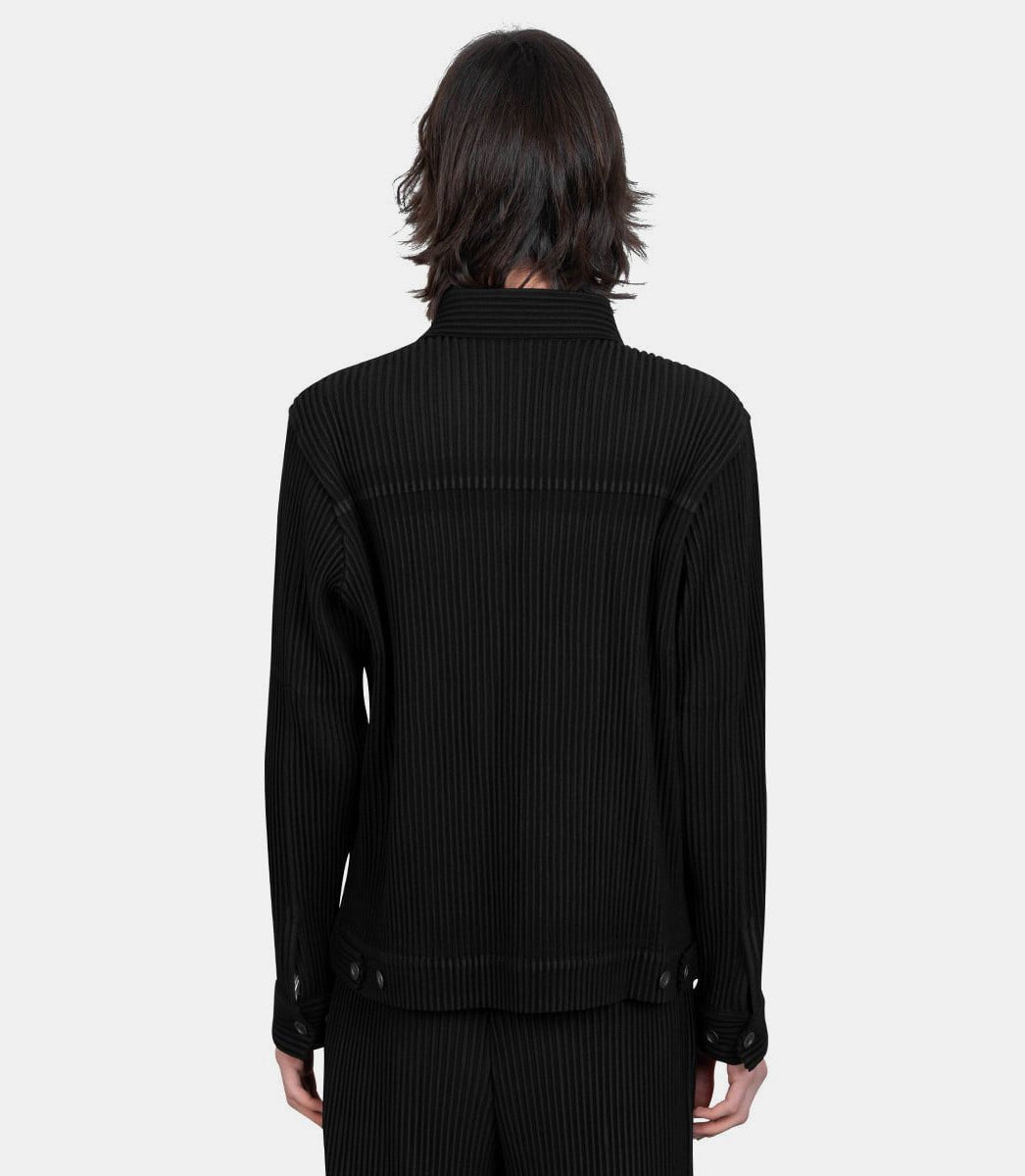 Wool Like Light Jacket - Men's Pleated Issey Miyake - Family 3.0