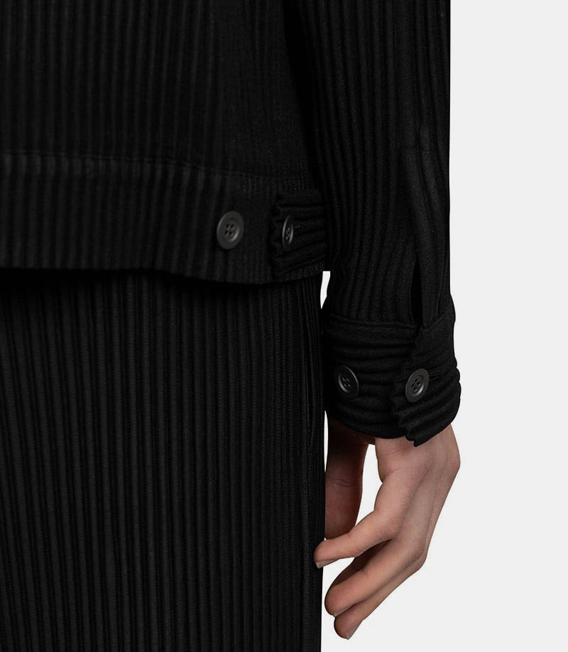 Wool Like Light Jacket - Men's Pleated Issey Miyake - Family 3.0
