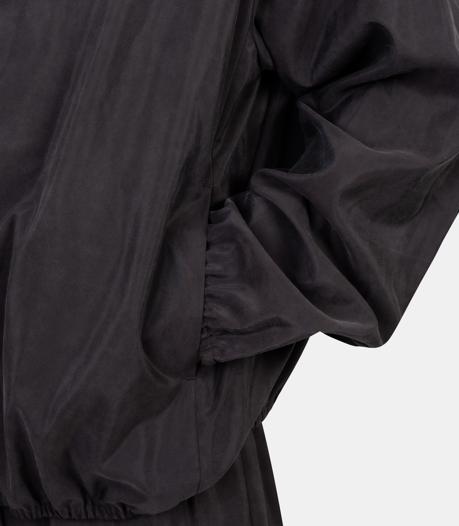 Veste zippée à col en nylon - ST.1442-CHARCOALBROWN-S - Ssstein