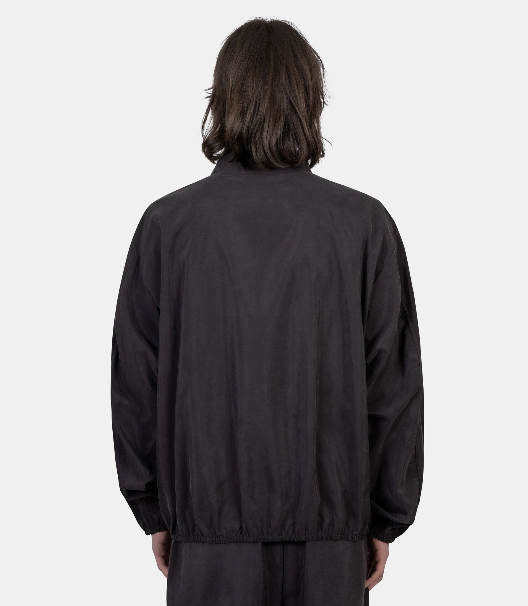 Veste zippée à col en nylon - ST.1442-CHARCOALBROWN-S - Ssstein