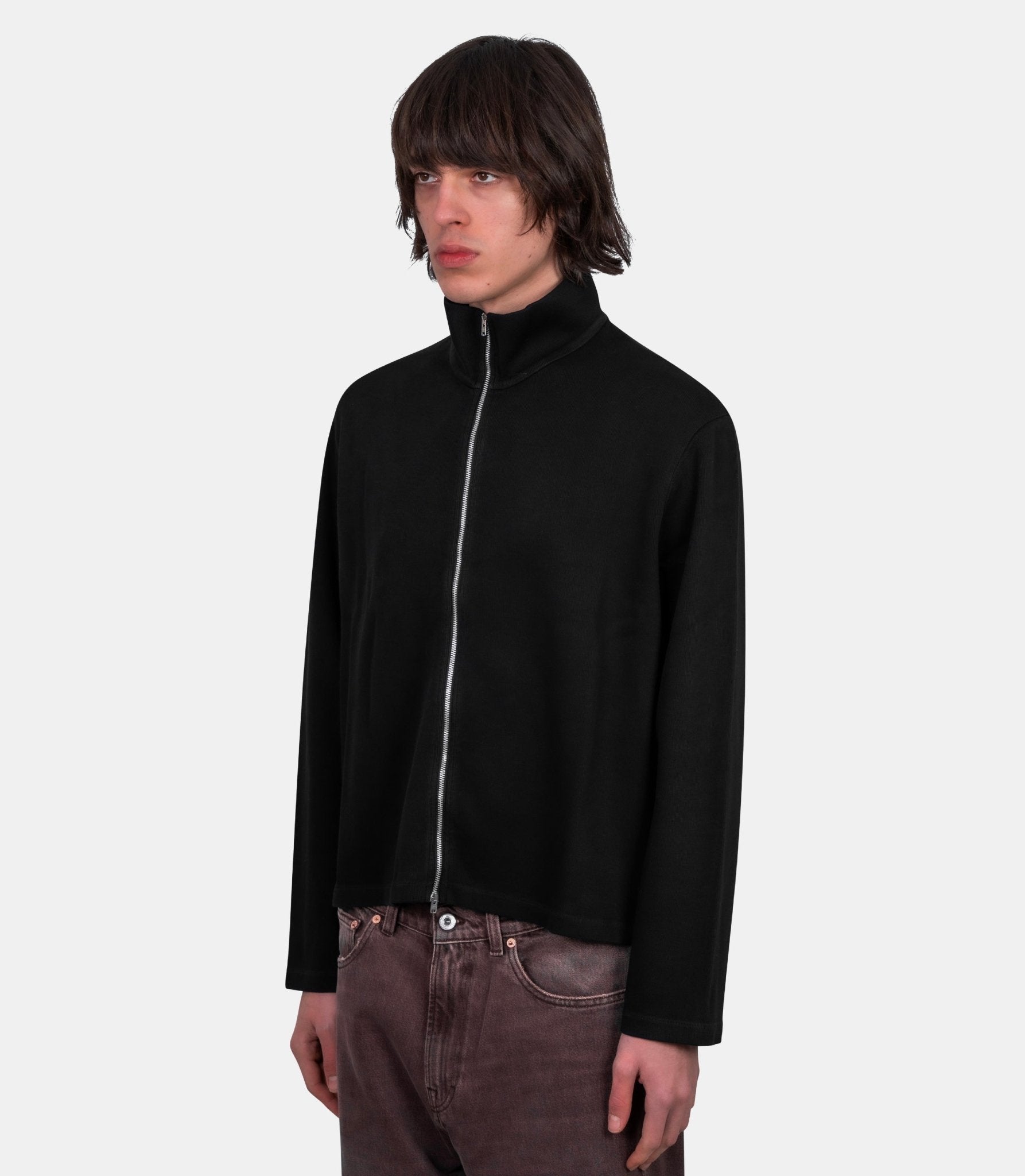 Veste zippée ajustée-M2266SBA-Noir-46-Our legacy
