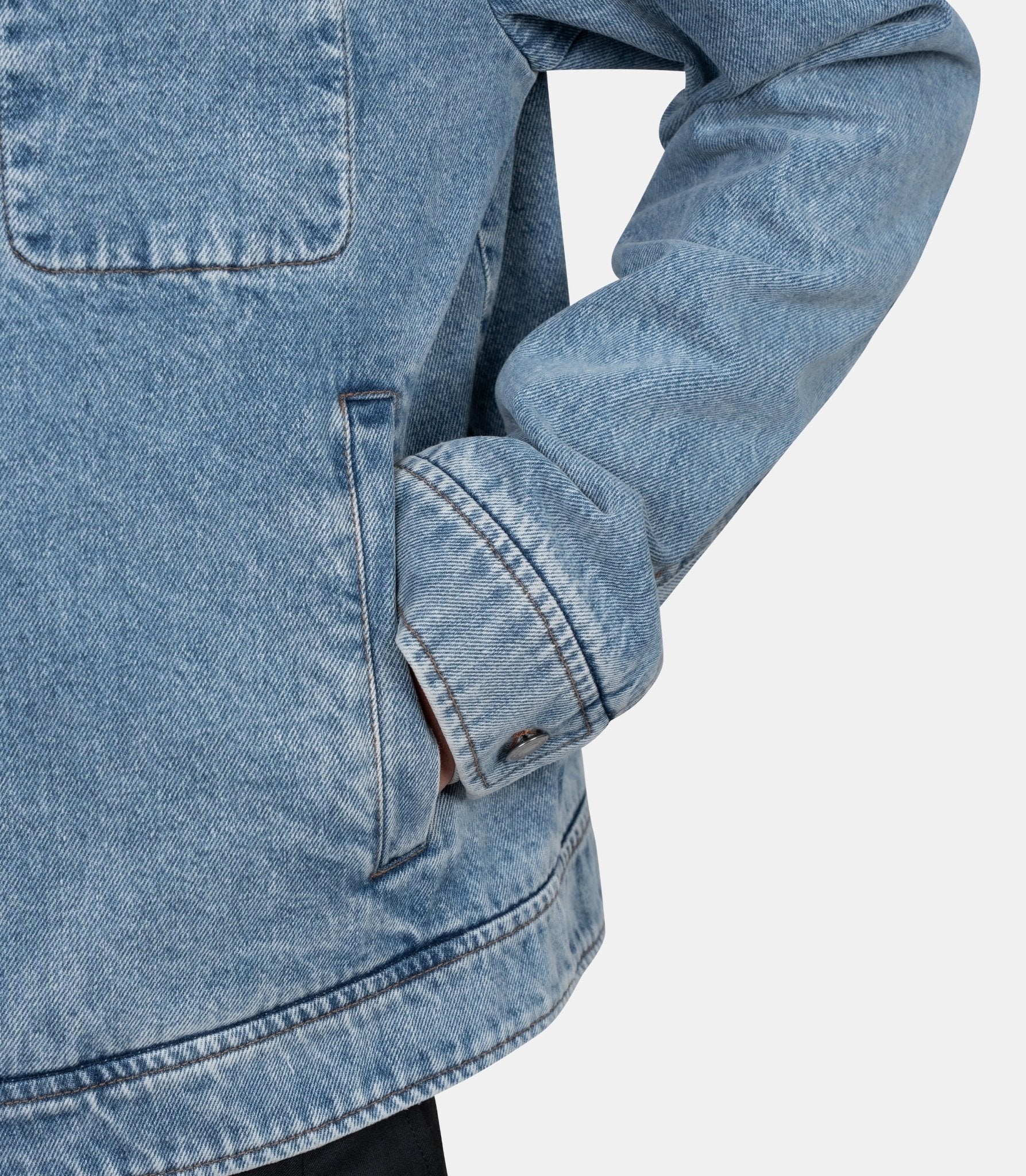 Veste zippée ami de coeur contrastée - HJK835.DE0046.480-S - Ami paris