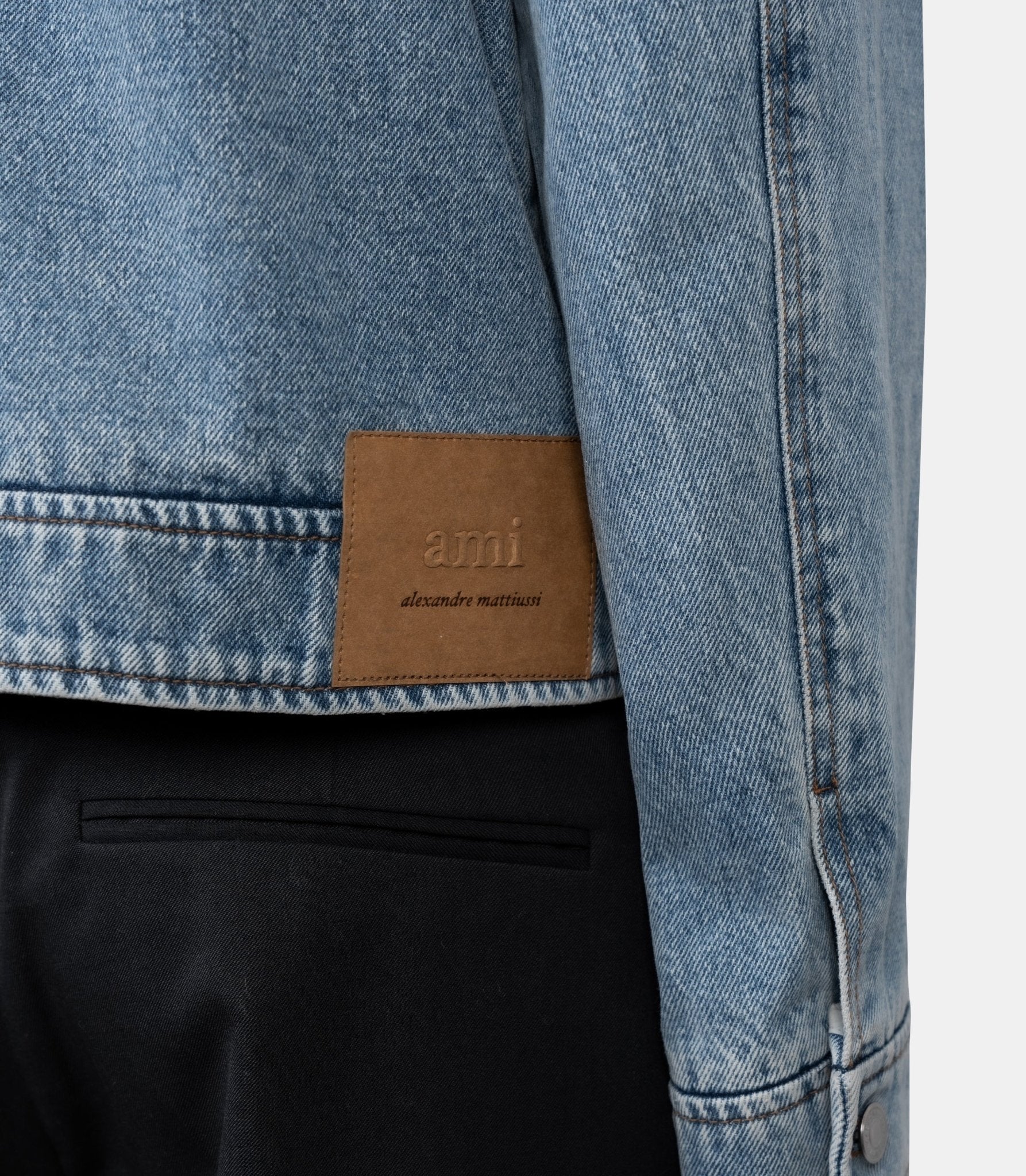 Veste zippée ami de coeur contrastée - HJK835.DE0046.480-S - Ami paris