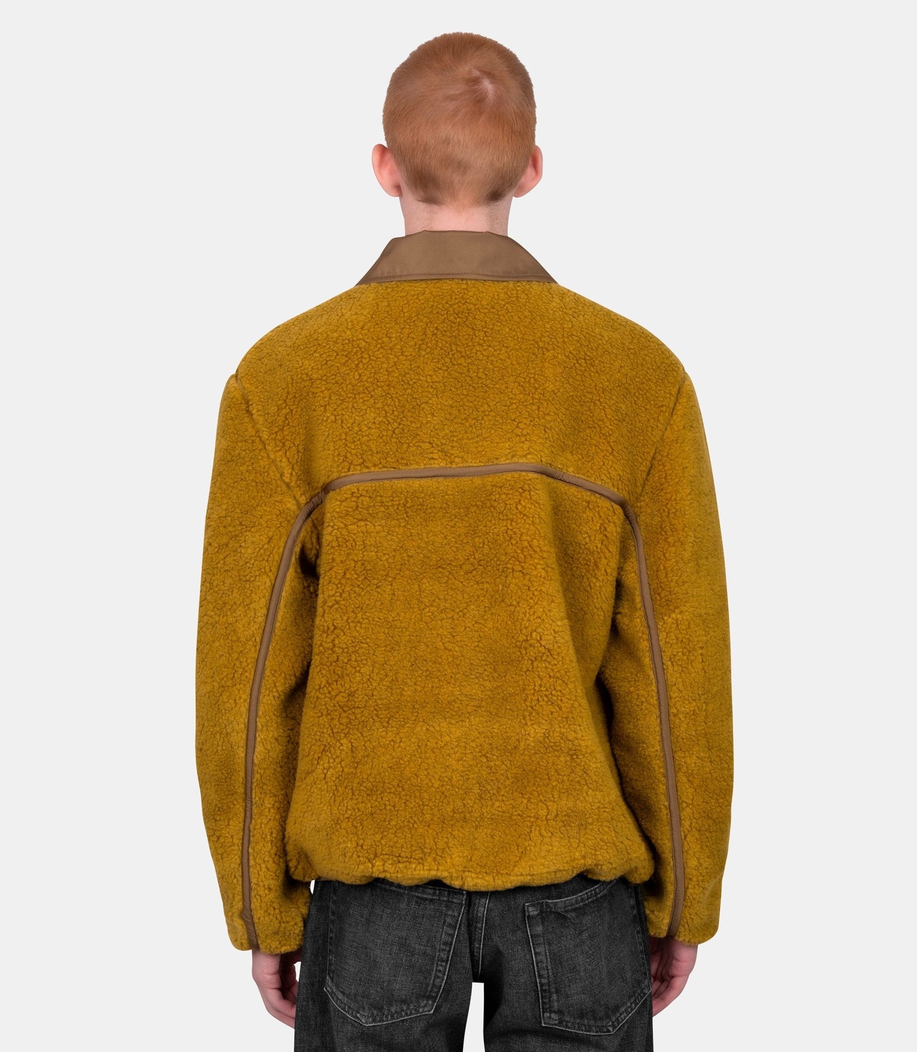 Veste zippée polaire en laine - HJK856.PL0040.374-S - Ami paris
