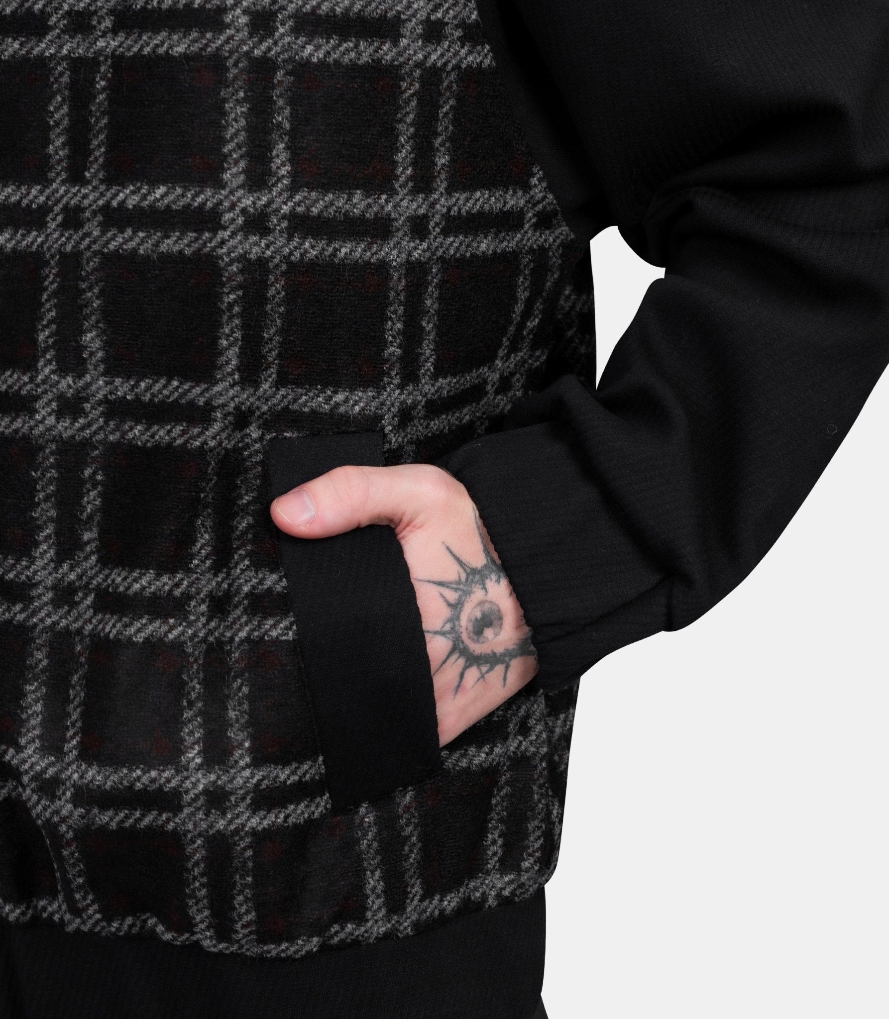 Veste zippée rag - BLACK/BROWNGREYCONTRAST-S - Vous décidez